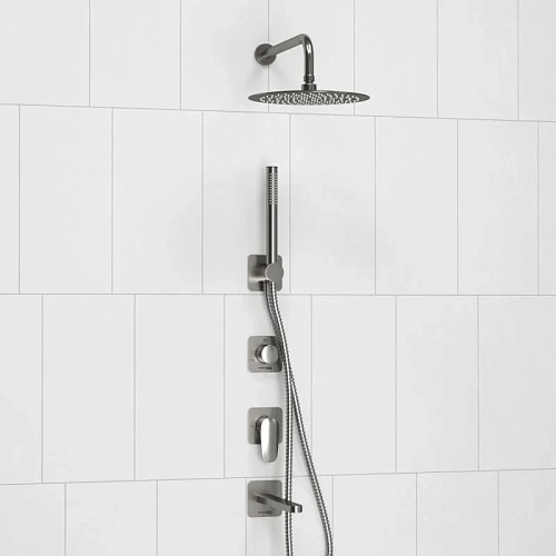 Душевая система WasserKRAFT A1451.273.274.097.121.275.100.276 встраиваемая никель Душевая система WasserKRAFT A1451.273.274.097.121.275.100.276 встраиваемая никель