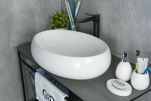 Раковина Gid N9030a 51114 накладная белая 60x41x15 Раковина Gid N9030a 51114 накладная белая 60x41x15