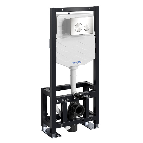 Инсталляция для унитаза WasserKRAFT Dill 61TLT.010.ME.BN02 с клавишей смыва никель Инсталляция для унитаза WasserKRAFT Dill 61TLT.010.ME.BN02 с клавишей смыва никель