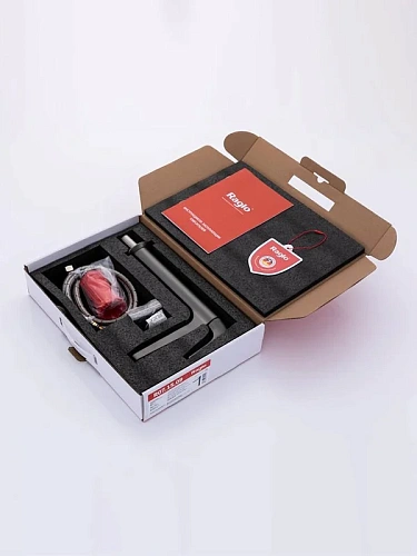 Смеситель для раковины Raglo R07.15.09 высокий, монолитный, графит Смеситель для раковины Raglo R07.15.09 высокий, монолитный, графит