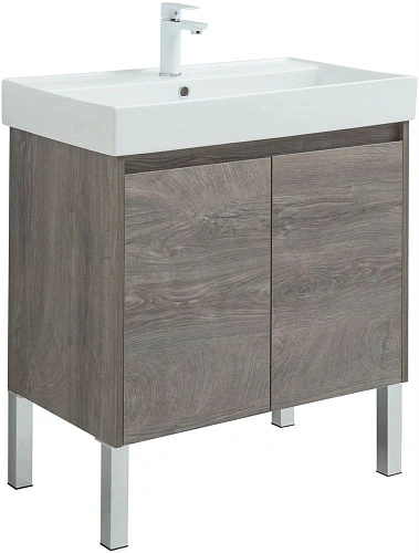 Тумба под раковину Aquanet Nova Lite 75 дуб рошелье (2 дверцы) 00298851 Тумба под раковину Aquanet Nova Lite 75 дуб рошелье (2 дверцы) 00298851