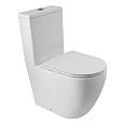 Унитаз напольный BelBagno SFERA-R BB2141CPR/BB902SC безободковый с сиденьем Унитаз напольный BelBagno SFERA-R BB2141CPR/BB902SC безободковый с сиденьем