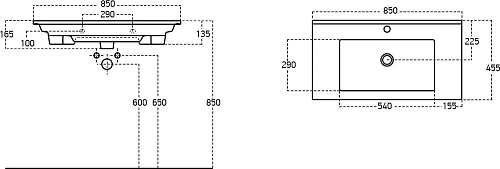 Раковина STWORKI 85 9085-KL 560019 Раковина STWORKI 85 9085-KL 560019