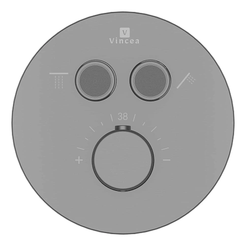 Душевая система Vincea Inspire VSFW-3I22MT5GM встраиваемый, термостат, вороненая сталь Душевая система Vincea Inspire VSFW-3I22MT5GM встраиваемый, термостат, вороненая сталь