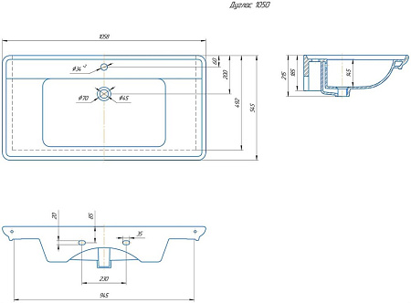 Раковина Kirovit Дуглас 105 Дуглас105 Раковина Kirovit Дуглас 105 Дуглас105