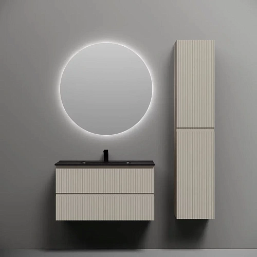 Тумба под раковину Sancos Snob T SNT90CE 890х445х500 Beige Soft, подвесная Тумба под раковину Sancos Snob T SNT90CE 890х445х500 Beige Soft, подвесная