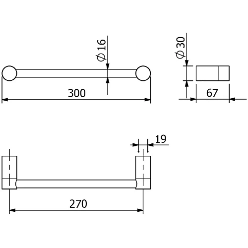 Полотенцедержатель Kludi VELA R 5896253 белый матовый Полотенцедержатель Kludi VELA R 5896253 белый матовый