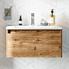 Тумба с раковиной STWORKI Карлстад 60 дуб рустикальный 418855