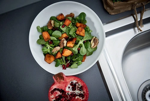 Кухонная мойка Grohe K400+ из нержавеющей стали с корзинчатым вентилем, 31568SD0, левая/правая Кухонная мойка Grohe K400+ из нержавеющей стали с корзинчатым вентилем, 31568SD0, левая/правая