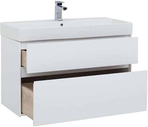 Тумба под раковину Aquanet Бруклин 100 белый 00203961 Тумба под раковину Aquanet Бруклин 100 белый 00203961