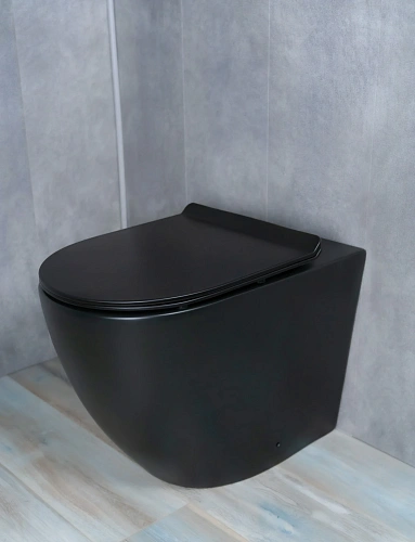 Унитаз приставной Gid TRS-269BM 62214Y черный матовый 56x36.5x42 с крышкой микролифт Унитаз приставной Gid TRS-269BM 62214Y черный матовый 56x36.5x42 с крышкой микролифт