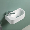 Картинка анонса товара «раковина vincea vbs-506l, 400x215x120 керамическая, подвесная, цвет белый, левая»
