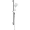 Картинка анонса товара «душевой гарнитур hansgrohe crometta vario ecosmart 65 26534400 белый/хром»