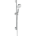 Детальная картинка товара «душевой гарнитур hansgrohe crometta vario 65 26532400 белый/хром»