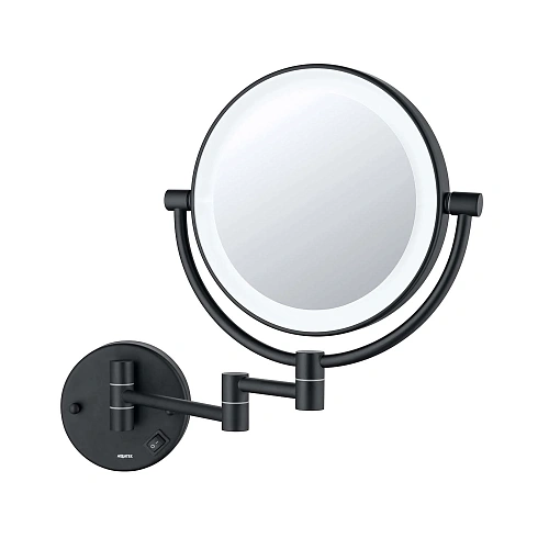 Зеркало косметическое Aquatek AQ4912MB черный матовый Зеркало косметическое Aquatek AQ4912MB черный матовый