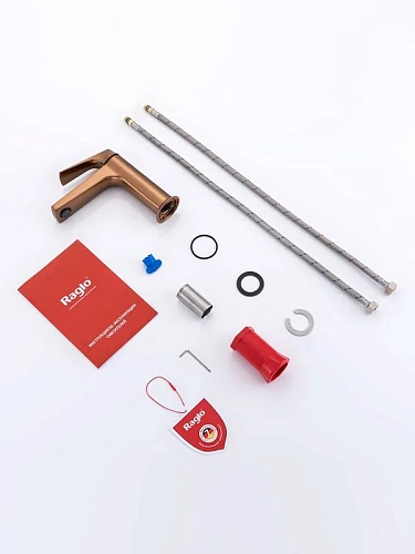 Смеситель для раковины Raglo R07.10.33 монолитный, матовая медь Смеситель для раковины Raglo R07.10.33 монолитный, матовая медь