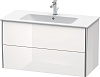Картинка анонса товара «тумба под раковину duravit xsquare xs417302222 подвесная 101 см белая глянцевый»