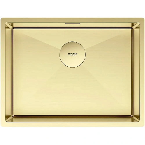 Кухонная мойка Paulmark NEXT 58 UNI, PM215844-LG, светлое золото, 580х440мм 1,2мм Кухонная мойка Paulmark NEXT 58 UNI, PM215844-LG, светлое золото, 580х440мм 1,2мм