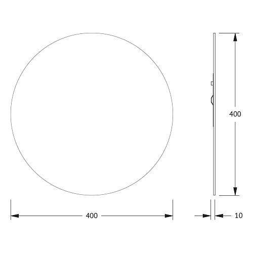 Зеркало Evoform Primary BY 0038 D40 см со шлифованной кромкой Зеркало Evoform Primary BY 0038 D40 см со шлифованной кромкой
