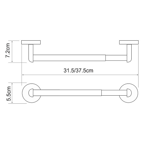 Полотенцедержатель Wasserkraft Rhein К-6200 K-6222D Полотенцедержатель Wasserkraft Rhein К-6200 K-6222D