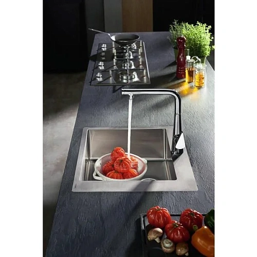 Кухонная мойка hansgrohe S71 S711-F450, нержавеющая сталь 43301800 Кухонная мойка hansgrohe S71 S711-F450, нержавеющая сталь 43301800