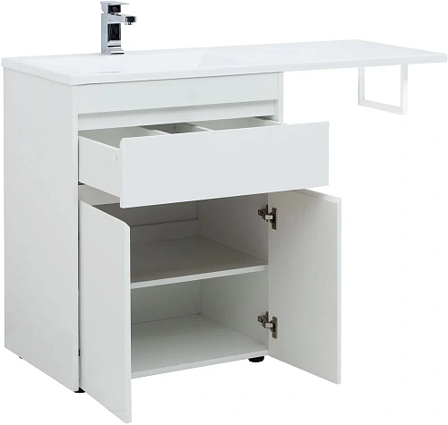 Тумба под раковину Aquanet Токио 68 белый (напольная, 1 ящик, 2 дверцы) 00237746 Тумба под раковину Aquanet Токио 68 белый (напольная, 1 ящик, 2 дверцы) 00237746