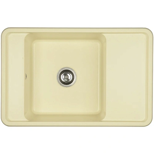 Кухонная мойка Aquaton Беллис 78 1A725032BS290 из литого мрамора, шампань Кухонная мойка Aquaton Беллис 78 1A725032BS290 из литого мрамора, шампань