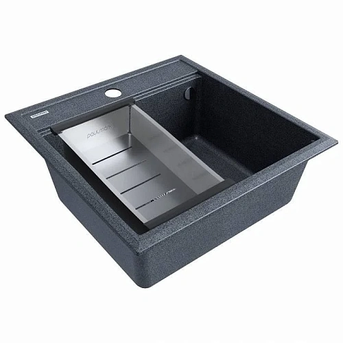 Кухонная мойка Paulmark STEPIA 50 с коландером ADVANCE брашированная PM115051-DG+A375-BS Кухонная мойка Paulmark STEPIA 50 с коландером ADVANCE брашированная PM115051-DG+A375-BS