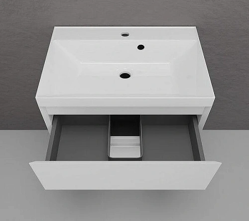 Тумба под раковину Style Line Манхэттен 70 см ЛС-00002362 подвесная, белый матовый Тумба под раковину Style Line Манхэттен 70 см ЛС-00002362 подвесная, белый матовый