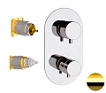 Смеситель для душа Remer Elegance NT93KBDO термостатический, золото глянцевое Смеситель для душа Remer Elegance NT93KBDO термостатический, золото глянцевое