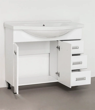 Тумба под раковину Style Line Ирис 100 (3 ящ.) ЛС-00000178 Тумба под раковину Style Line Ирис 100 (3 ящ.) ЛС-00000178