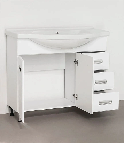 Тумба под раковину Style Line Ирис 100 (3 ящ.) ЛС-00000178 Тумба под раковину Style Line Ирис 100 (3 ящ.) ЛС-00000178