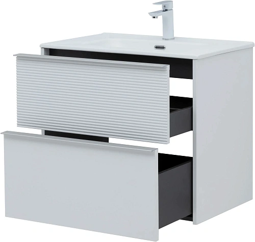 Тумба под раковину Aquanet Вита 70 белый матовый 00330476 подвесная Тумба под раковину Aquanet Вита 70 белый матовый 00330476 подвесная