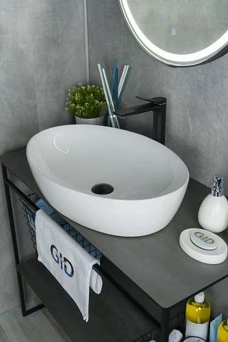 Раковина Gid N9433 51148 накладная белая 61x41x14.5 Раковина Gid N9433 51148 накладная белая 61x41x14.5