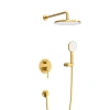 Душевая система CEZARES RELAX-DSET-BORO встраиваемая, со шлангом, с держателем, брашированное золото Душевая система CEZARES RELAX-DSET-BORO встраиваемая, со шлангом, с держателем, брашированное золото