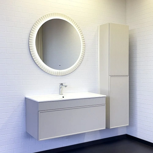 Зеркало Comforty Мадрид 90 00-00014159 LED-подсветка, бесконтактный сенсор, антизапотевание, серый шелк Зеркало Comforty Мадрид 90 00-00014159 LED-подсветка, бесконтактный сенсор, антизапотевание, серый шелк