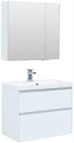 Тумба под раковину Aquanet Гласс 80 белый 00238361 Тумба под раковину Aquanet Гласс 80 белый 00238361