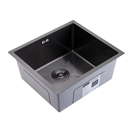 Кухонная мойка Splenka S700.5045.09 из нержавеющей стали в базу от 60см, графит Кухонная мойка Splenka S700.5045.09 из нержавеющей стали в базу от 60см, графит