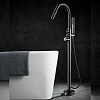 Картинка анонса товара «смеситель для ванны black&amp;white u7752gm напольный»