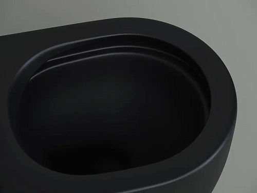 Унитаз приставной Ceramica Nova METROPOL CN4004MB черный матовый Унитаз приставной Ceramica Nova METROPOL CN4004MB черный матовый