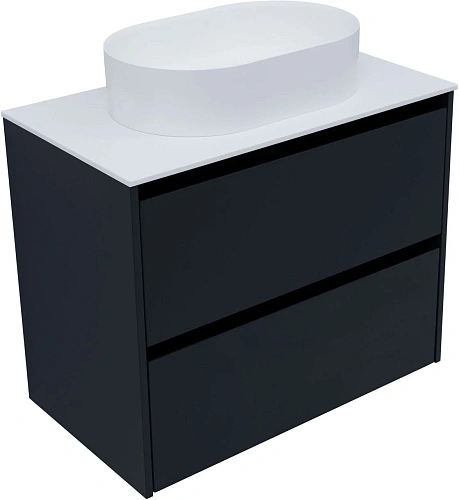 Тумба под раковину Allen Brau Activity 80 1.34004.AM антрацит матовый/черный брашированный Тумба под раковину Allen Brau Activity 80 1.34004.AM антрацит матовый/черный брашированный