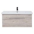 Тумба под раковину DREJA BIG INN, 100 см, подвесная, 1 ящик + выдвижной внутренний ящик, дуб кантри 77.0206D Тумба под раковину DREJA BIG INN, 100 см, подвесная, 1 ящик + выдвижной внутренний ящик, дуб кантри 77.0206D