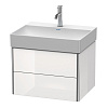 Картинка анонса товара «тумба под раковину duravit xsquare xs416102222 подвесная 58 см белая глянцевый»