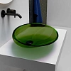 Раковина ABBER Kristall AT2812Emerald прозрачная, накладная, зеленая Раковина ABBER Kristall AT2812Emerald прозрачная, накладная, зеленая