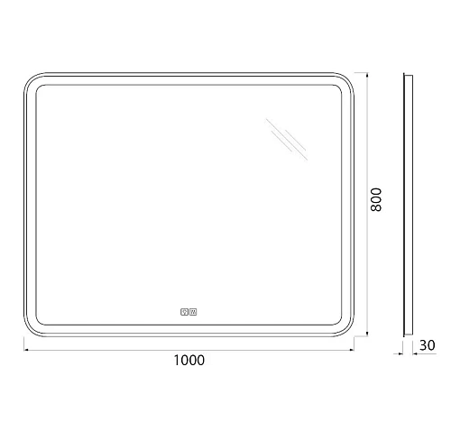 Зеркало BelBagno SPC-MAR-1000-800-LED-TCH-WARM 12W 220-240V 1000x30x800 с подсветкой сенсорным выключателем и подогревом Зеркало BelBagno SPC-MAR-1000-800-LED-TCH-WARM 12W 220-240V 1000x30x800 с подсветкой сенсорным выключателем и подогревом