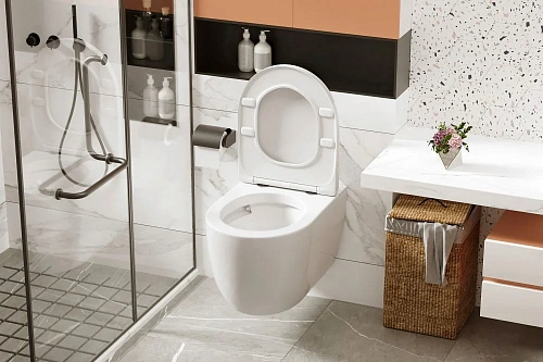 Унитаз подвесной ABBER Bequem AC1105P белый с импульсным смывом с крышкой микролифт Унитаз подвесной ABBER Bequem AC1105P белый с импульсным смывом с крышкой микролифт