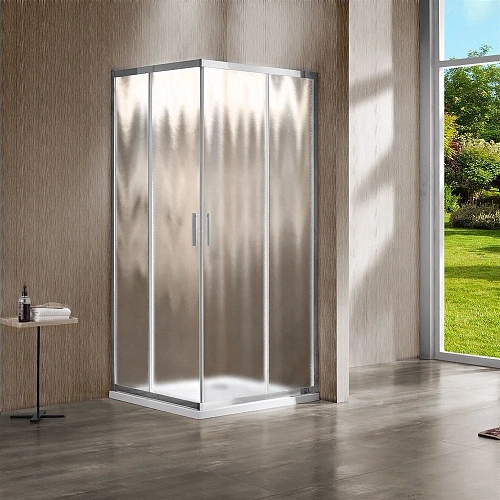 Душевой уголок Vincea Garda VSS-1G9011CH, 1100x900, хром, стекло шиншилла Душевой уголок Vincea Garda VSS-1G9011CH, 1100x900, хром, стекло шиншилла