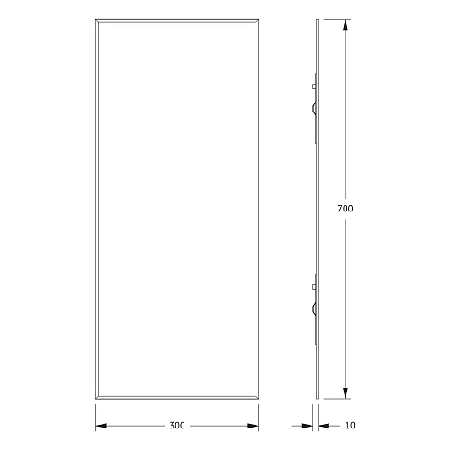 Зеркало Evoform Standard BY 0211 30х70 см с фацетом Зеркало Evoform Standard BY 0211 30х70 см с фацетом