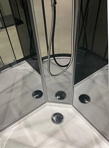 Душевая кабина Timo Premium ILMA Black 902 R с крышей, хамам и стульчиком 120x80x222 Душевая кабина Timo Premium ILMA Black 902 R с крышей, хамам и стульчиком 120x80x222