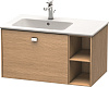 Картинка анонса товара «тумба под раковину duravit brioso br401201052 подвесная 82 см европейский дуб»